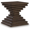 image:imageSignature Design by Ashley Korajane Round End Table Gold 20 InchWarm Brown