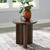 image:imageSignature Design by Ashley Korestone Round Accent End Table Dark Brown