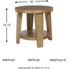 image:imageSignature Design by Ashley Kristiland Round Wood End Table with Storage