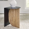 image:imageSignature Design by Ashley Ladgate Industrial Accent Table with FussFree Design Black amp Light Brown