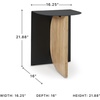 image:imageSignature Design by Ashley Ladgate Industrial Accent Table with FussFree Design Black amp Light Brown