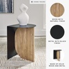 image:imageSignature Design by Ashley Ladgate Industrial Accent Table with FussFree Design Black amp Light Brown