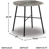 image:imageSignature Design by Ashley Laverford Contemporary End Table Chome amp Black
