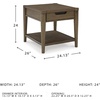image:imageSignature Design by Ashley Mid Century Modern End Table with Drawer Brown