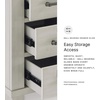 image:imageSignature Design by Ashley Narrow Chairside End Table with Charging StationDark Brown  Light Gray