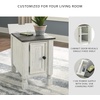 image:imageSignature Design by Ashley Narrow Chairside End Table with Charging StationGray  White