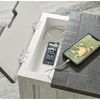 image:imageSignature Design by Ashley Narrow Chairside End Table with Charging StationGray  White