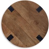 image:imageSignature Design by Ashley Round Mango Wood End Table BrownBlack
