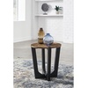 image:imageSignature Design by Ashley Round Mango Wood End Table BrownBlack