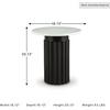 image:imageSignature Design by Ashley Round Marble Side Table Accent amp End Table