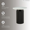 image:imageSignature Design by Ashley Round Marble Side Table Accent amp End Table