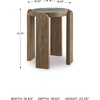 image:imageSignature Design by Ashley Round Marble Top End Table Brown