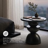 image:imageSignature Design by Ashley Round Metal Accent End Table Dark BronzeDark Brown