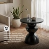 image:imageSignature Design by Ashley Round Metal Accent End Table Dark BronzeDark Brown