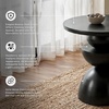 image:imageSignature Design by Ashley Round Metal Accent End Table Dark BronzeDark Brown