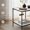 image:imageSignature Design by Ashley Ryandale Square End Table Brass Glass amp MarbleAntique Black