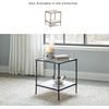 image:imageSignature Design by Ashley Ryandale Square End Table Brass Glass amp MarbleAntique Black