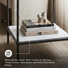 image:imageSignature Design by Ashley Ryandale Square End Table Brass Glass amp MarbleAntique Black
