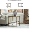 image:imageSignature Design by Ashley Ryandale Square End Table Brass Glass amp MarbleAntique Brass Finish