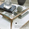 image:imageSignature Design by Ashley Ryandale Square End Table Brass Glass amp MarbleAntique Brass Finish