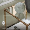 image:imageSignature Design by Ashley Ryandale Square End Table Brass Glass amp MarbleAntique Brass Finish