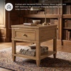 image:imageSignature Design by Ashley Sharlance Wood End Table with Charging StationLight Brown