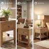 image:imageSignature Design by Ashley Sharlance Wood End Table with Charging StationLight Brown