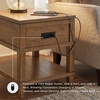 image:imageSignature Design by Ashley Sharlance Wood End Table with Charging StationLight Brown