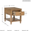 image:imageSignature Design by Ashley Sharlance Wood End Table with Charging StationLight Brown
