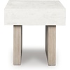 image:imageSignature Design by Ashley Sharlance Wood End Table with Charging StationLight Gray  Brown