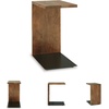 image:imageSignature Design by Ashley Solid Wood C Shaped End Table BrownBlack