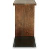 image:imageSignature Design by Ashley Solid Wood C Shaped End Table BrownBlack