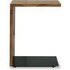 image:imageSignature Design by Ashley Solid Wood C Shaped End Table BrownBlack