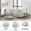 image:imageSignature Design by Ashley Stupendous Double Wide Chaise Sectional 104 inLight Gray