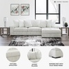 image:imageSignature Design by Ashley Stupendous Double Wide Chaise Sectional 104 inLight Gray