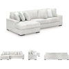 image:imageSignature Design by Ashley Stupendous Double Wide Chaise Sectional 104 inLight Gray