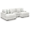 image:imageSignature Design by Ashley Stupendous Double Wide Chaise Sectional 104 inLight Gray