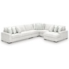 image:imageSignature Design by Ashley Stupendous Double Wide Chaise Sectional 104 inLight Gray