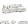 image:imageSignature Design by Ashley Stupendous Double Wide Chaise Sectional 104 inLight Gray