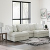 image:imageSignature Design by Ashley Stupendous Double Wide Chaise Sectional 104 inLight Gray