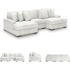 image:imageSignature Design by Ashley Stupendous Double Wide Chaise Sectional 104 inLight Gray