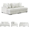 image:imageSignature Design by Ashley Stupendous Double Wide Chaise Sectional 104 inLight Gray