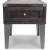 image:imageSignature Design by Ashley Todoe Wood End Table with Charging StationDark Gray
