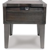 image:imageSignature Design by Ashley Todoe Wood End Table with Charging StationDark Gray
