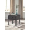 image:imageSignature Design by Ashley Todoe Wood End Table with Charging StationDark Gray
