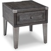 image:imageSignature Design by Ashley Todoe Wood End Table with Charging StationDark Gray