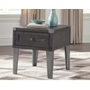 image:imageSignature Design by Ashley Todoe Wood End Table with Charging StationDark Gray