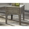 image:imageSignature Design by Ashley Todoe Wood End Table with Charging StationRustic Brown