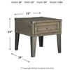 image:imageSignature Design by Ashley Todoe Wood End Table with Charging StationRustic Brown