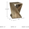 image:imageSignature Design by Ashley Twisted Wood End Table ZalemontLight Brown